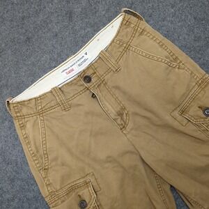 American Eagle Outfitters Mens Classic Cargo Shorts Size 30 Tan‎ Cotton